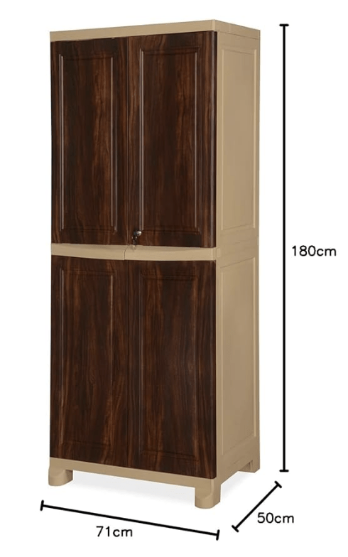 Nilkamal Freedom Big 5 (FB5) Plastic Cabinet for Storage| Space & Clothes Organizer| Crockery Shelves| Cupboard| Almari| Wardrobe| Living Room| Adult & Kids| Multipurpose for Home Kitchen & Office - Image 2